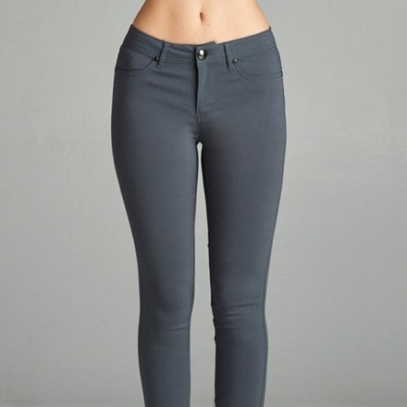 Basic 5 Pockets Pants - Picture 2 of 2